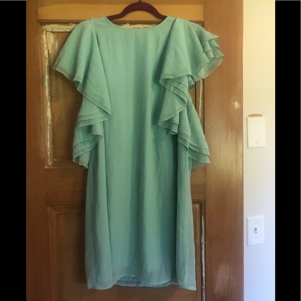 ASOS size 12 shift dress with flutter sleeves